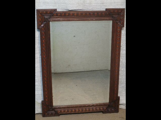 Grand miroir ancien noyer